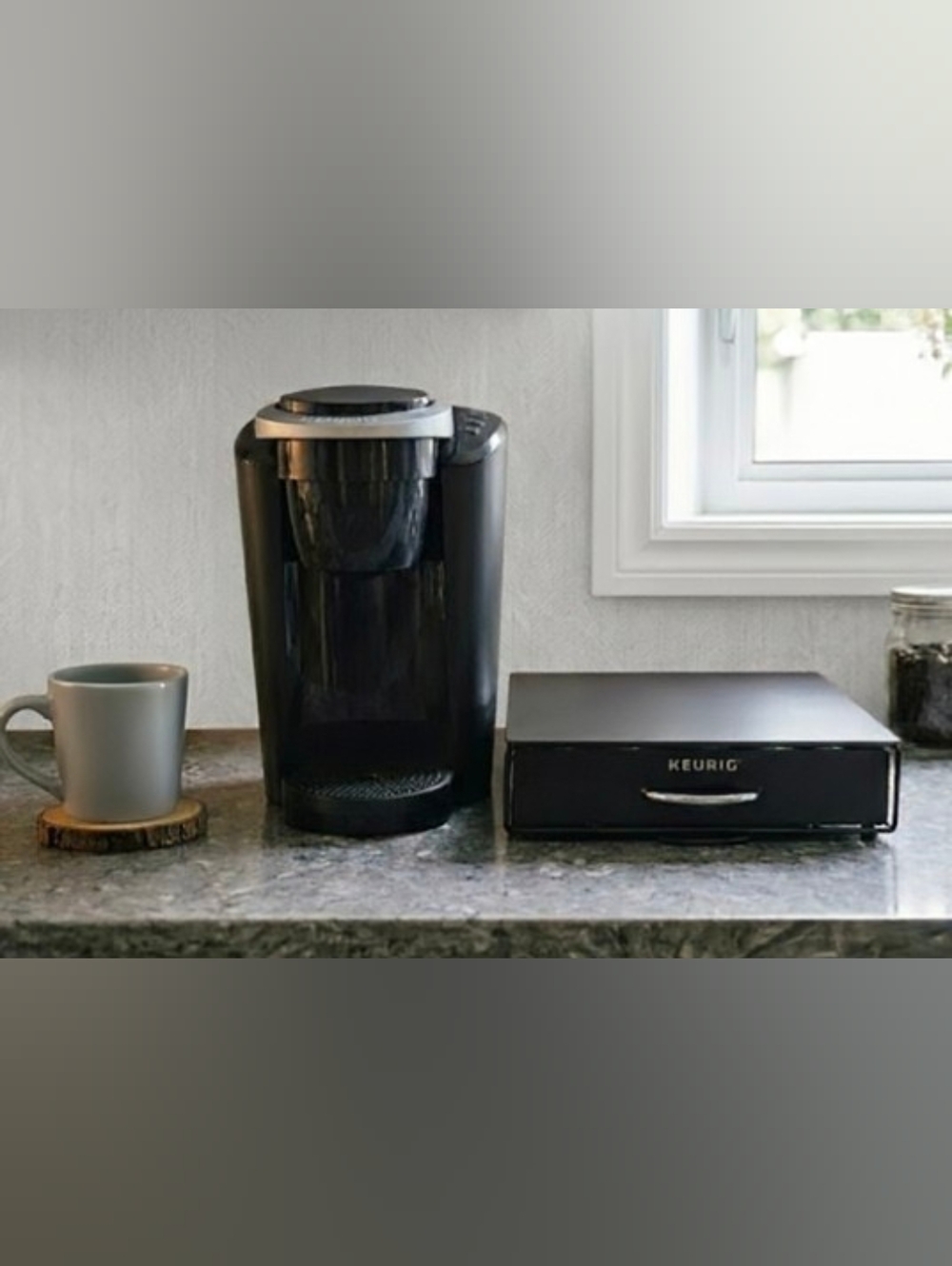 Keurig K-Compact K35 Single Serve Coffee Machine w/Keurig Rolling Storage Draw